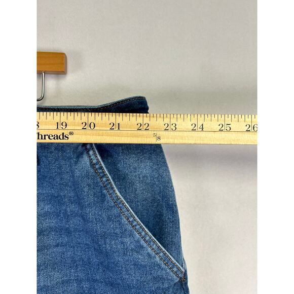 Woman's High Rise Straight Legged Cargo Jeans - Size 24W Plus Size Denim - Picture 10 of 11